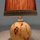 Glass ball bedside lamp from the 50s/60s