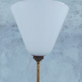 Louis XVI style floor lamp in carved mahogany