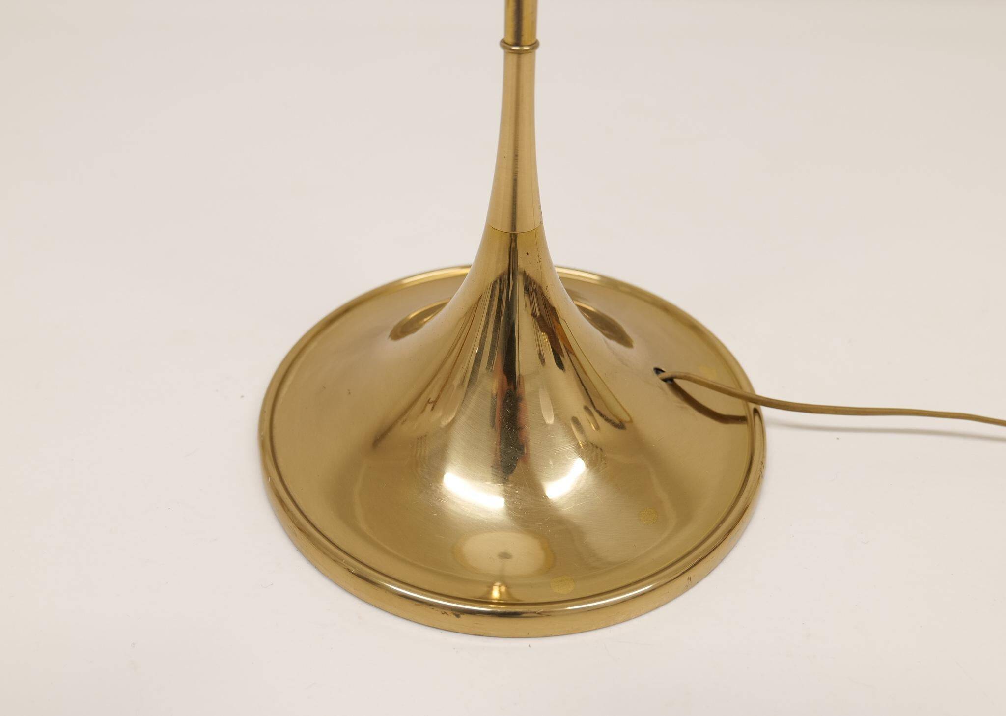 Mid-century brass floor lamp Bergboms G-024, Sweden, 1960s