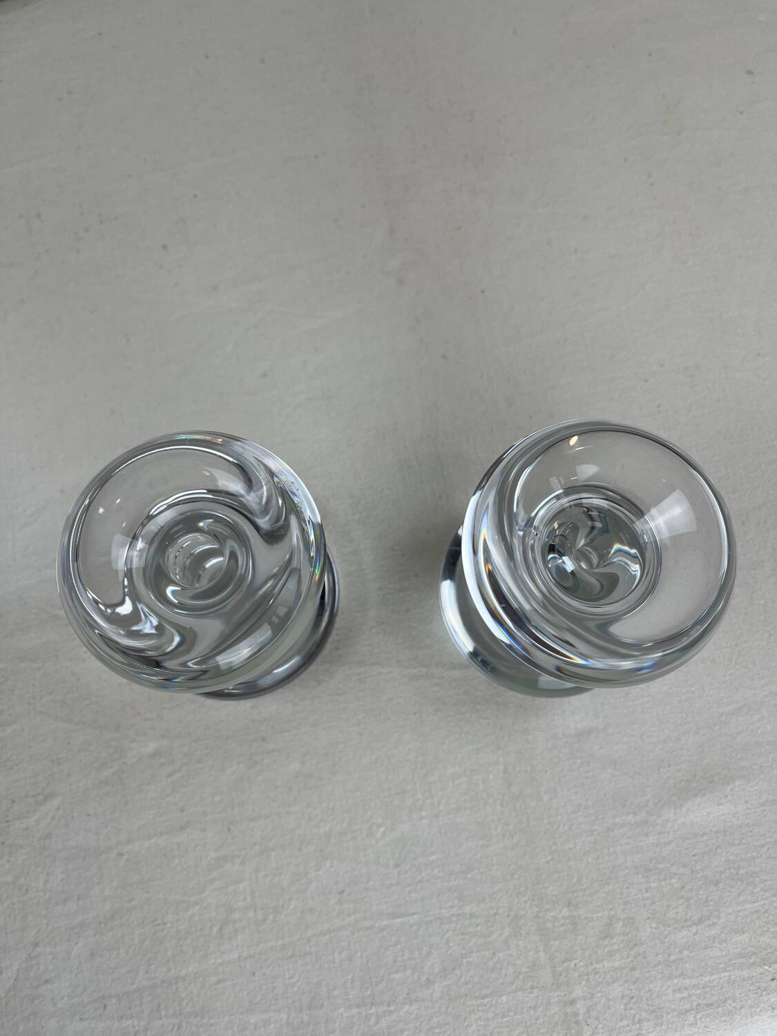 Set of 70s design candlesticks