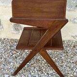 Vintage oak bedside table, 50s and 60s design