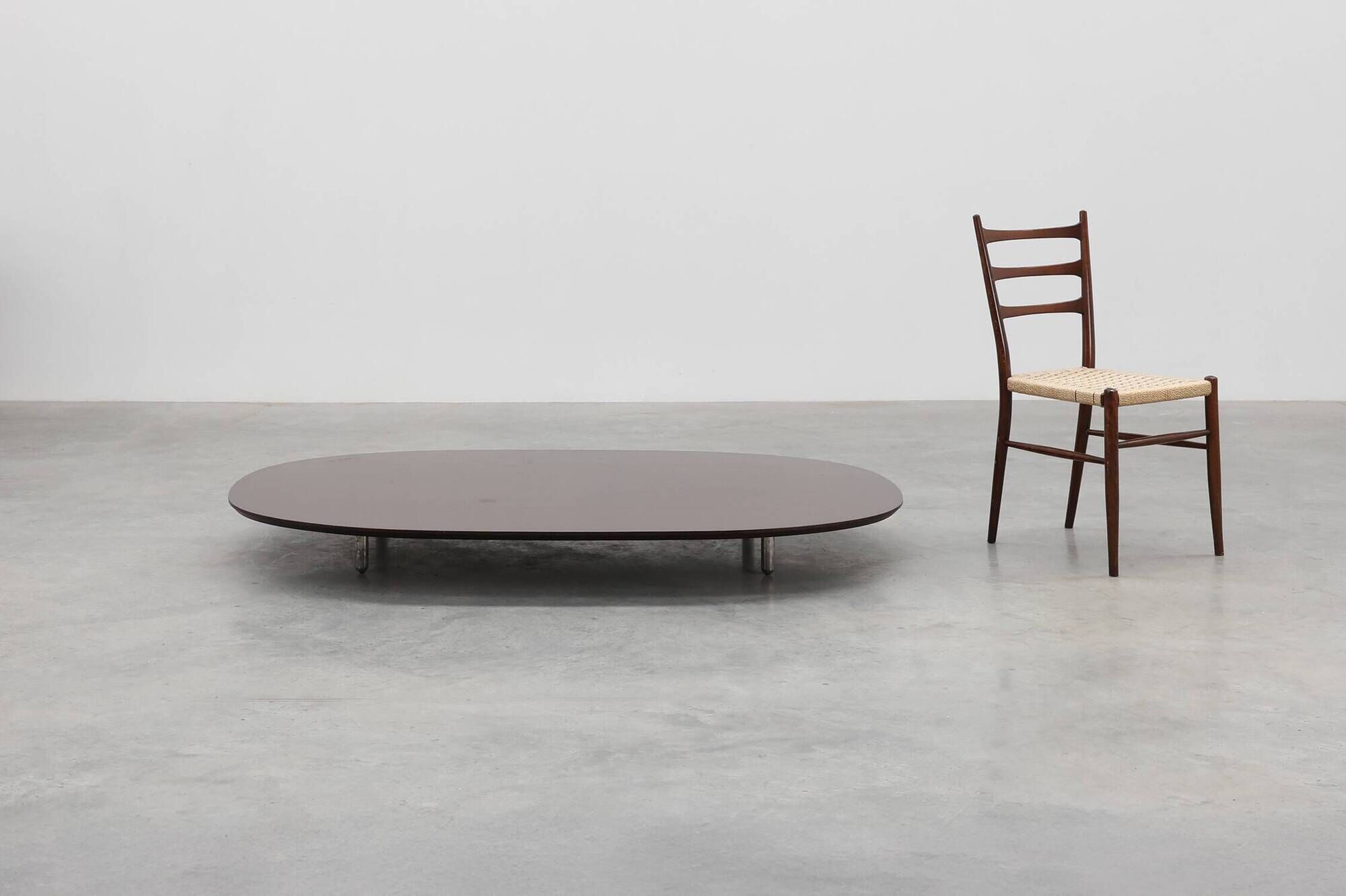 Table basse en noyer minimaliste par Cappellini, Italie
