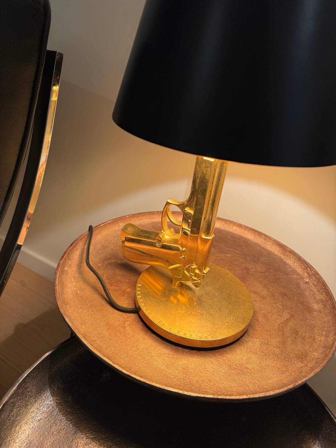 Flos – Bedside Gun – Philippe Starck – Gold Finish