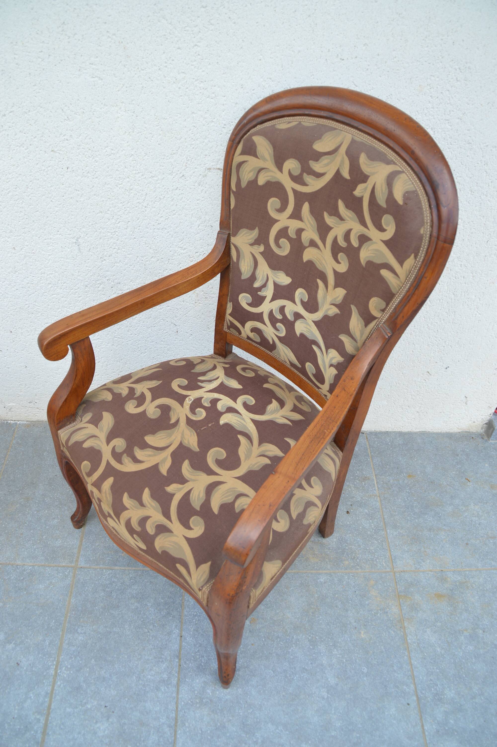 Pair of Louis Philippe-style armchairs