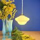 Vintage blue opaline suspension globe