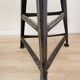 Vintage Industrial Bar Stool: ROWAC Era Style, Metal Base, Wood Seat