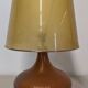 XL glazed ceramic living room lamp, France circa 1970