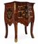 Marquetry chest of drawers with inlay in Louis XV style