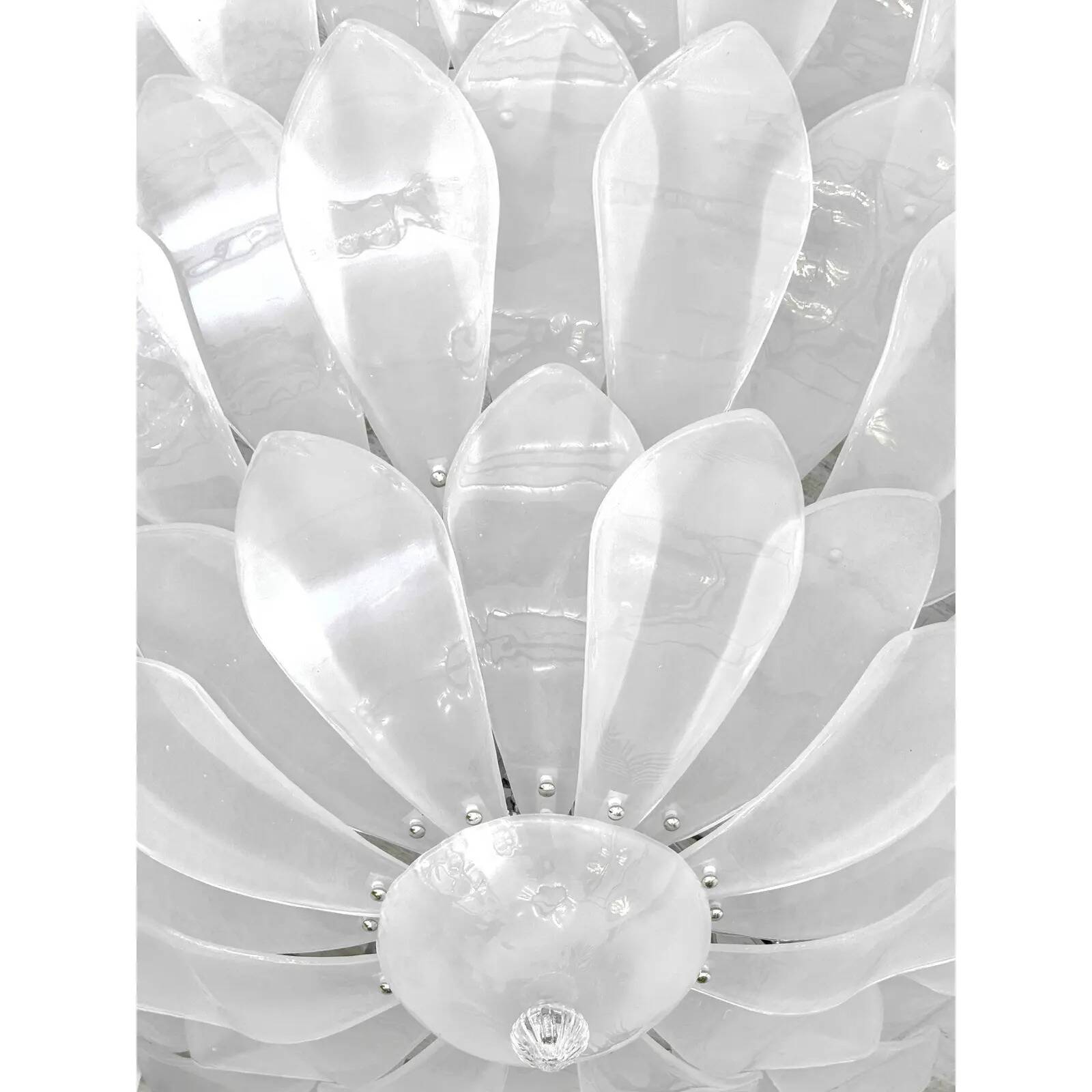 Artistic Contemporary Sanded Glass Flush Mount by SimoEng