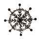 Globe lamp, olive leaves, in the style of Maison Baguès, Mid-century, 1970s – France