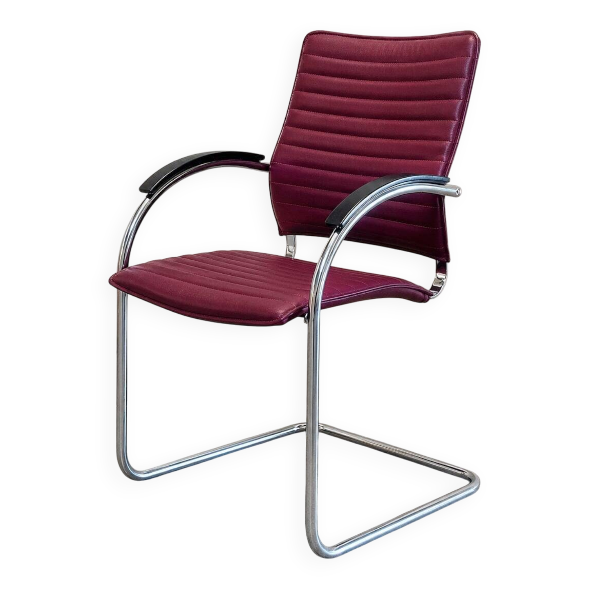 6 Cantilever Tubular Dining Chairs Model S74 FV by Josep Gorcica for Thonet