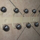 Coats vintage metal door has 5 hooks