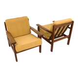 Set of 2 Scandinavian teak armchairs, Poul Volther, Gemla Möbler, Sweden, 1960