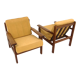 Set de 2 fauteuils scandinave en teck, Poul Volther, Gemla Möbler, Suède, 1960