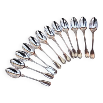 12 Silverplated teaspoons