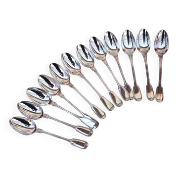 12 Silverplated teaspoons