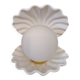Vintage ceramic shell lamp