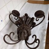 Antique piece/wrought iron wall chandelier