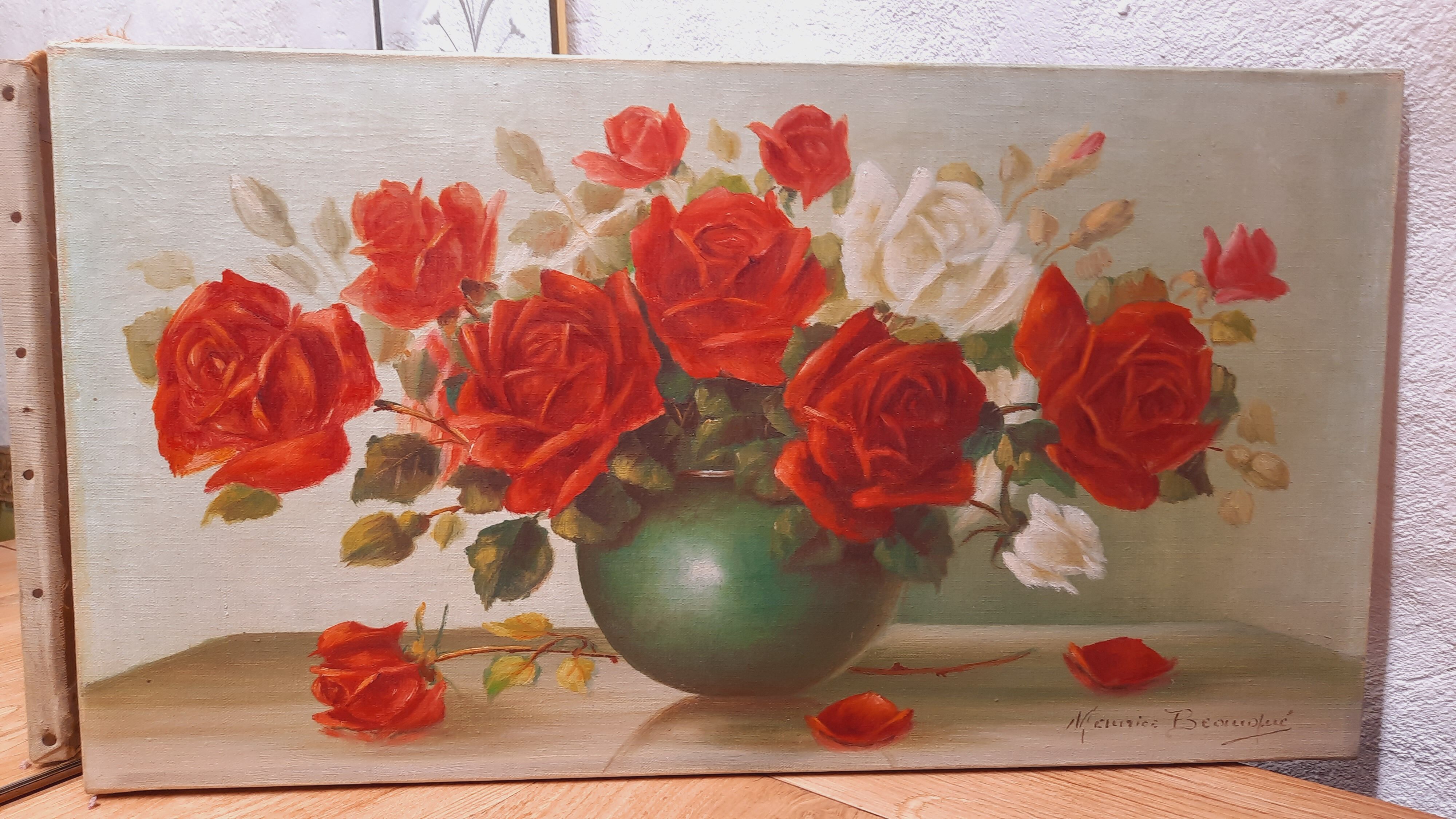 Still life bouquet of roses