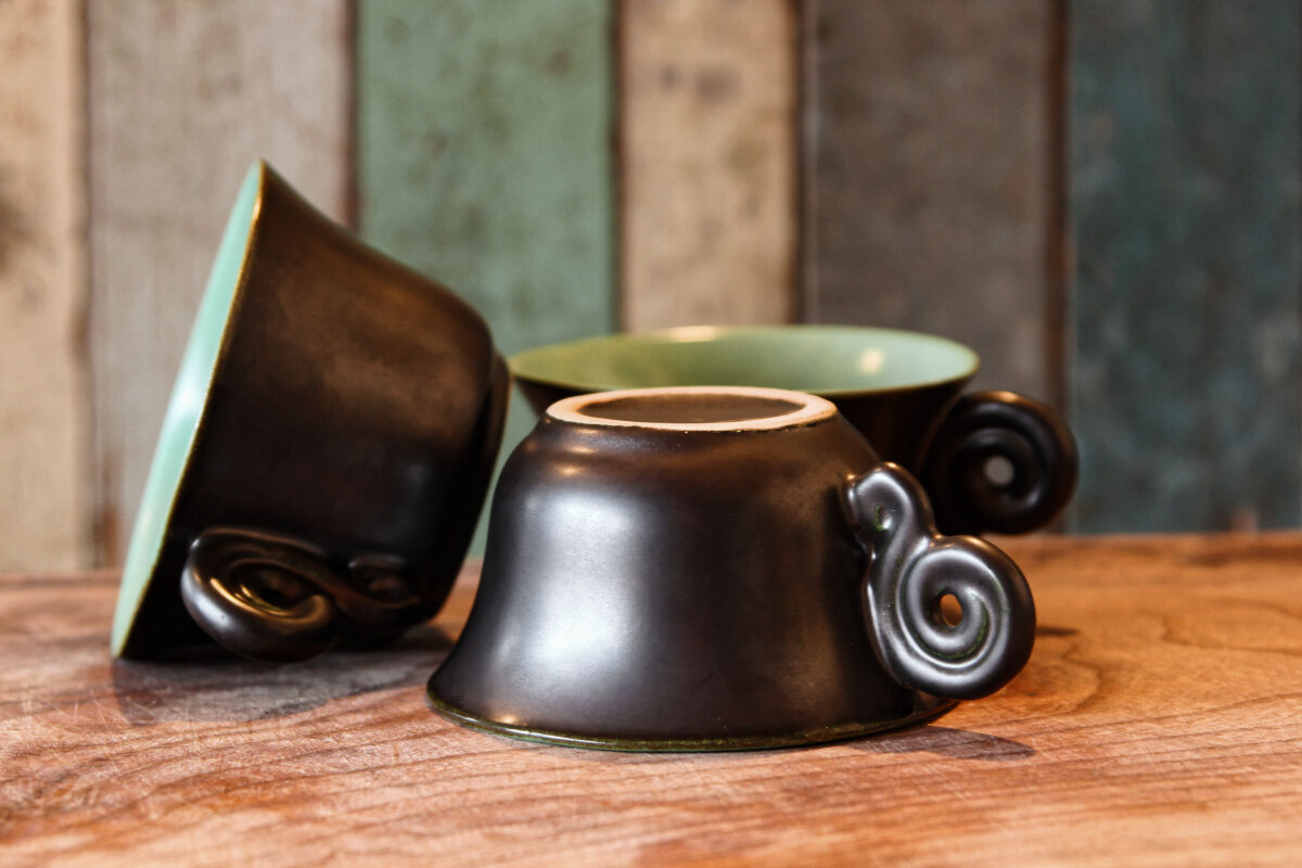 Tea service, 1950s - Accolay's faience