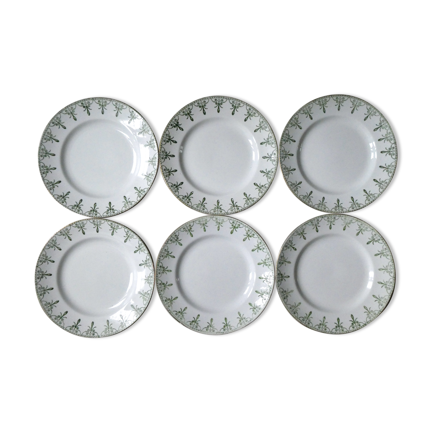 6 flat plates of Saint Amand the waters 30 years