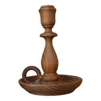 Wooden candle holder