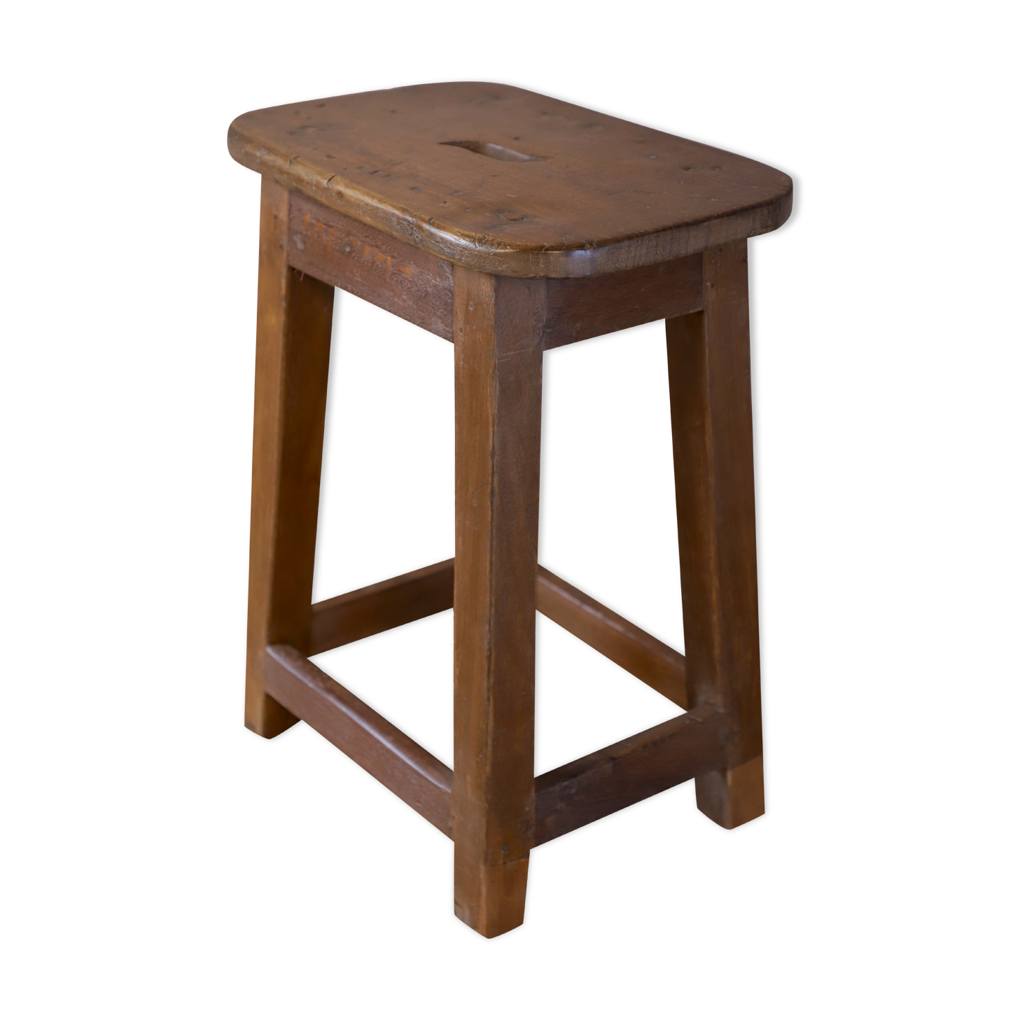 Old Burmese teak workshop stool