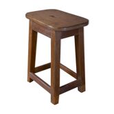 Old Burmese teak workshop stool
