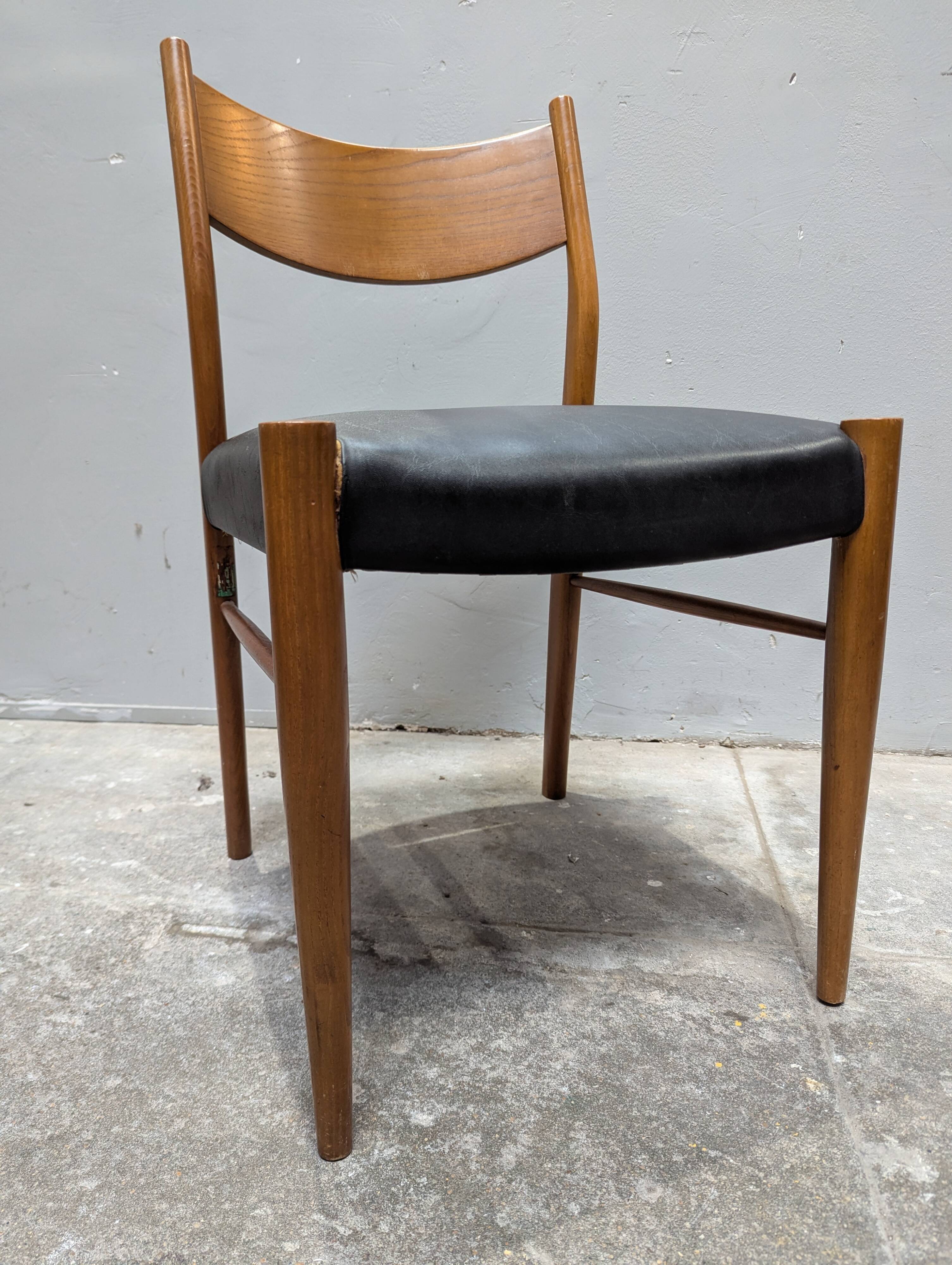 4 Scandinavian teak chairs