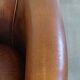 Sheepskin leather club chair