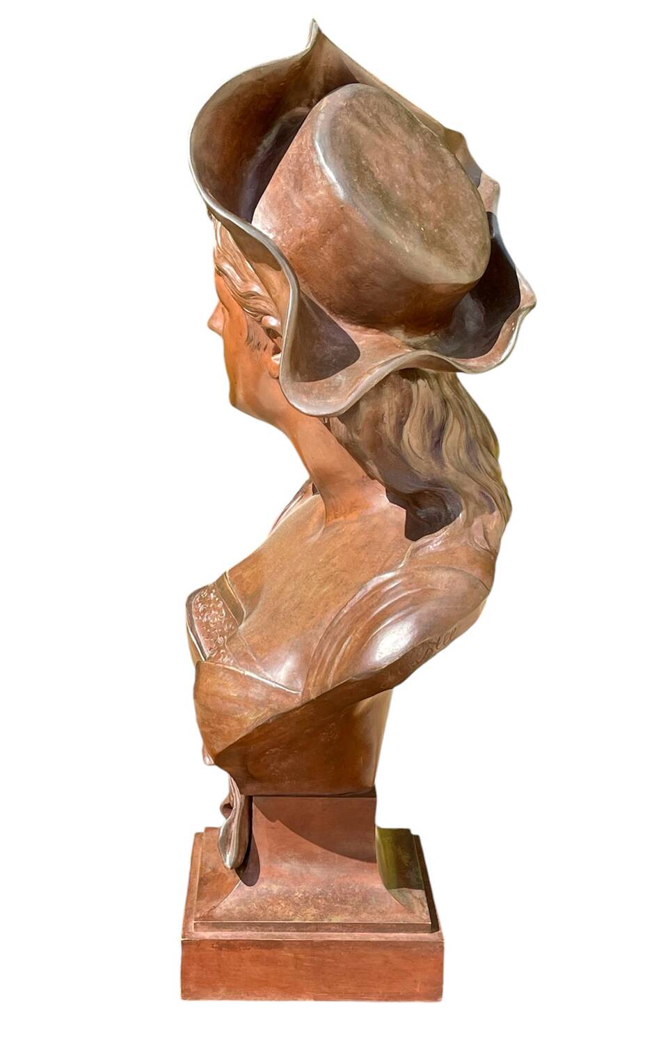 Bronze sculpture entitled “La Brunetta”