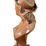 Sculpture en Bronze intitulée « La Brunetta »