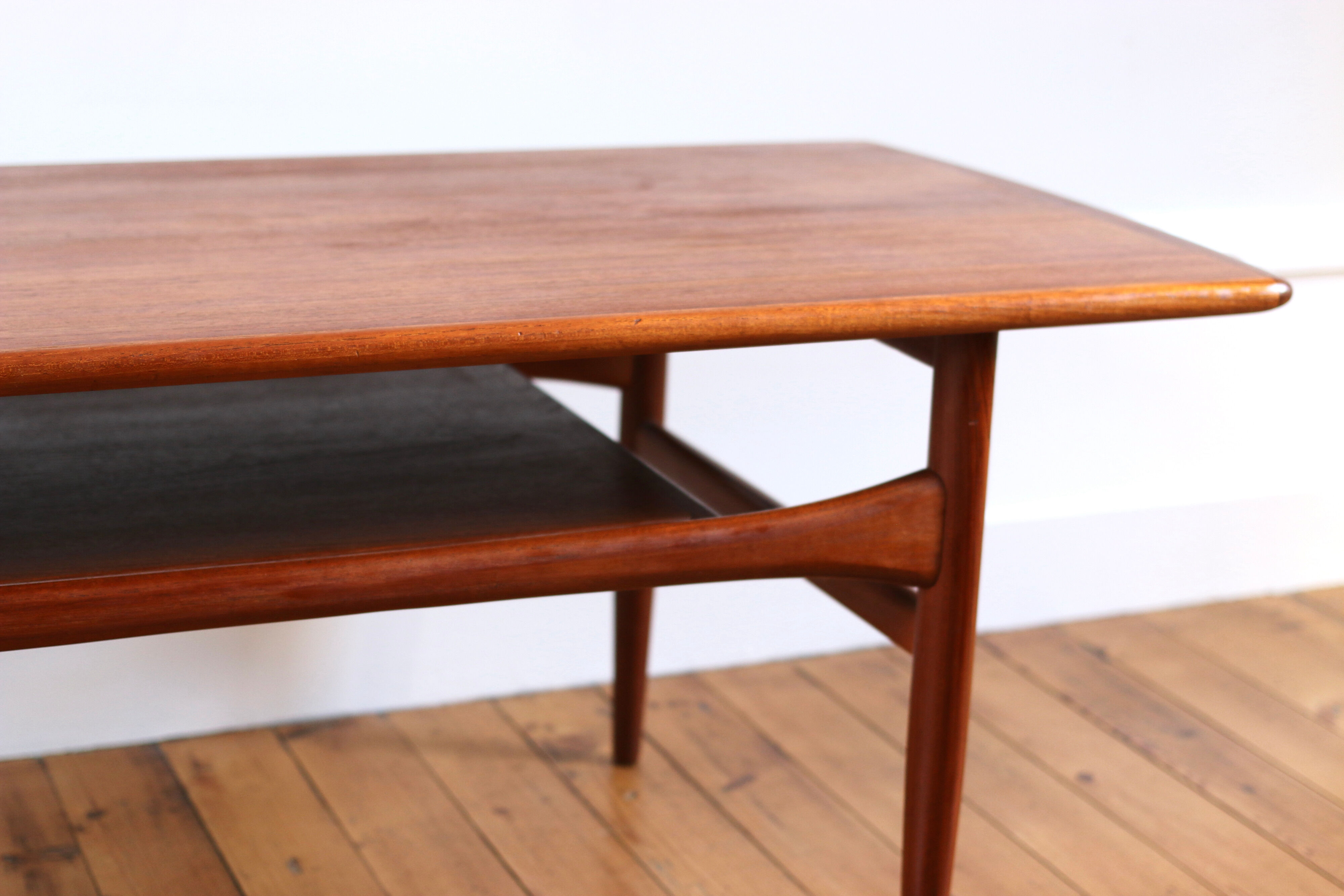 Scandinavian teak coffee table Arrebo Mobler 1960