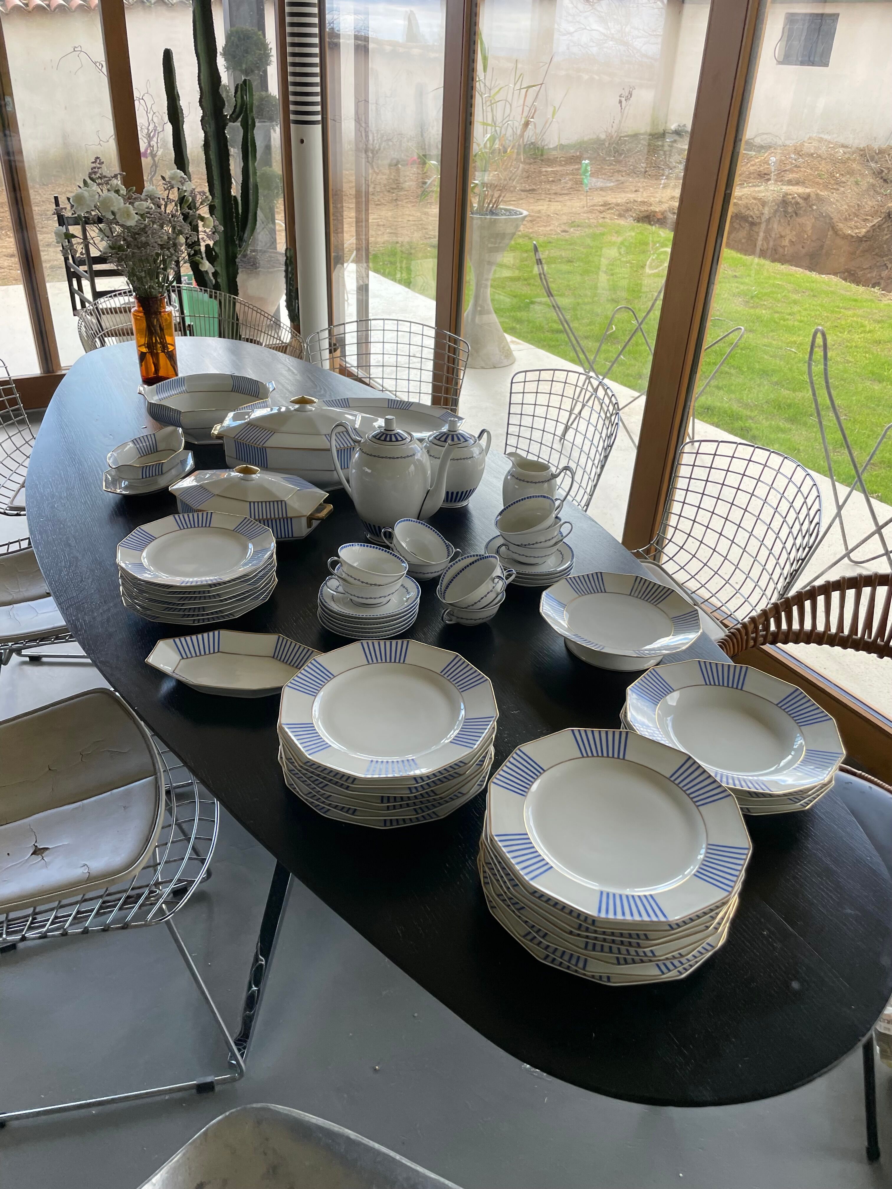 Set XXL crockery Limoges A.Lanternier
