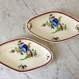 duo of raviers Villeroy & Boch La Louvière Belgian manufacture in Iron Earth early twentieth century
