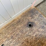 Oak desk with 1 drawer, 65x52cm