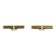Pair of two-headed wall sconces in gold metal by ERCO, 1970s, Germany