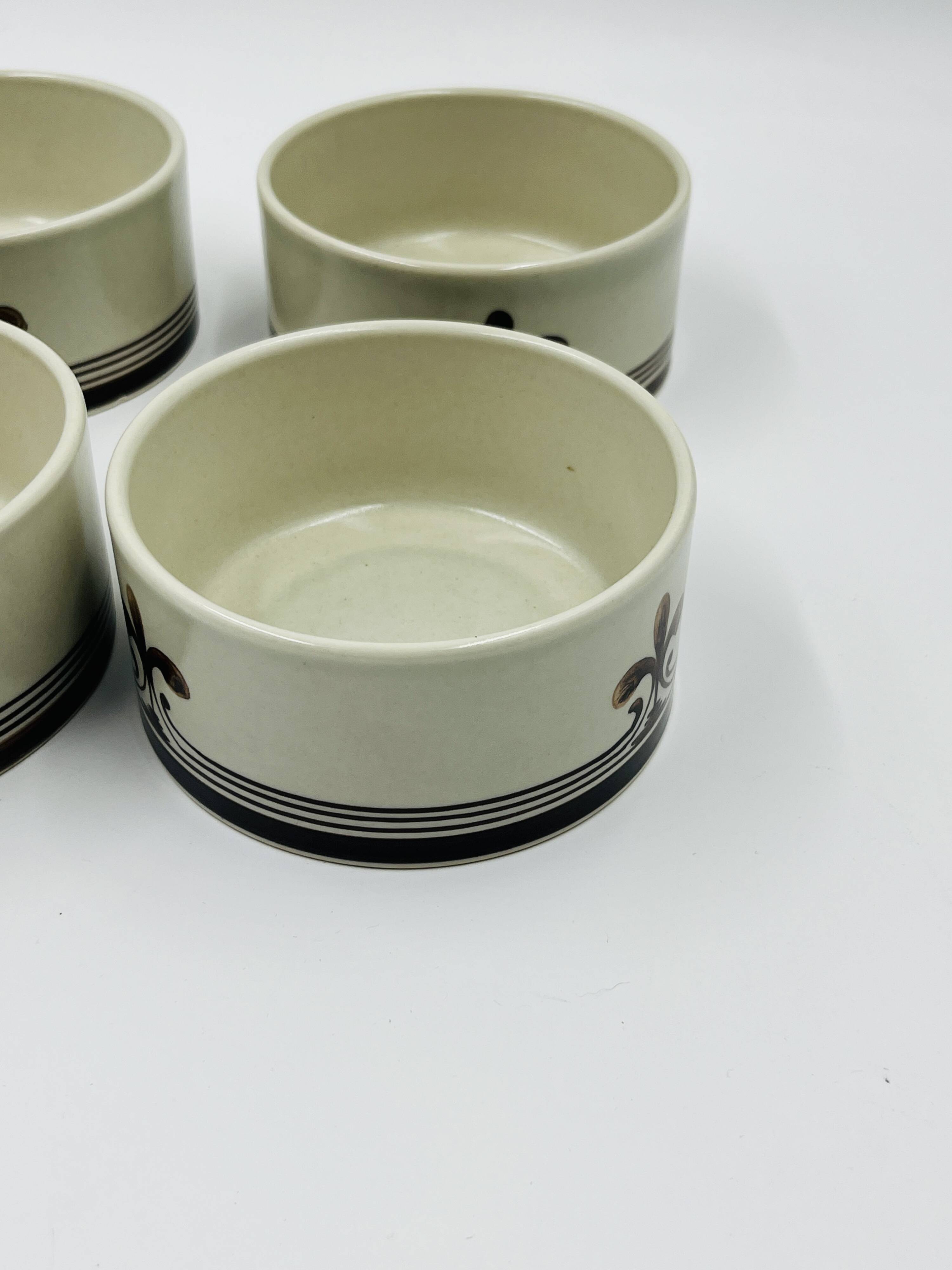 6 Ramequins Rosenthal studio-line "Siena" par Richard Scharrer 1970