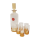 Portieux crystal decanter and its 5 glasses