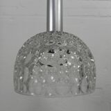 Vintage pendant lamp with glass shade with bubble pattern, 1960s