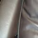 Four-seater sofa in dark brown leather from Steiner by designer Pascal Daveluy, model