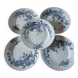 5 flat plates Terre de fer HB & Cie