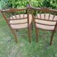 2 chaises bois et cannage style Louis XVI