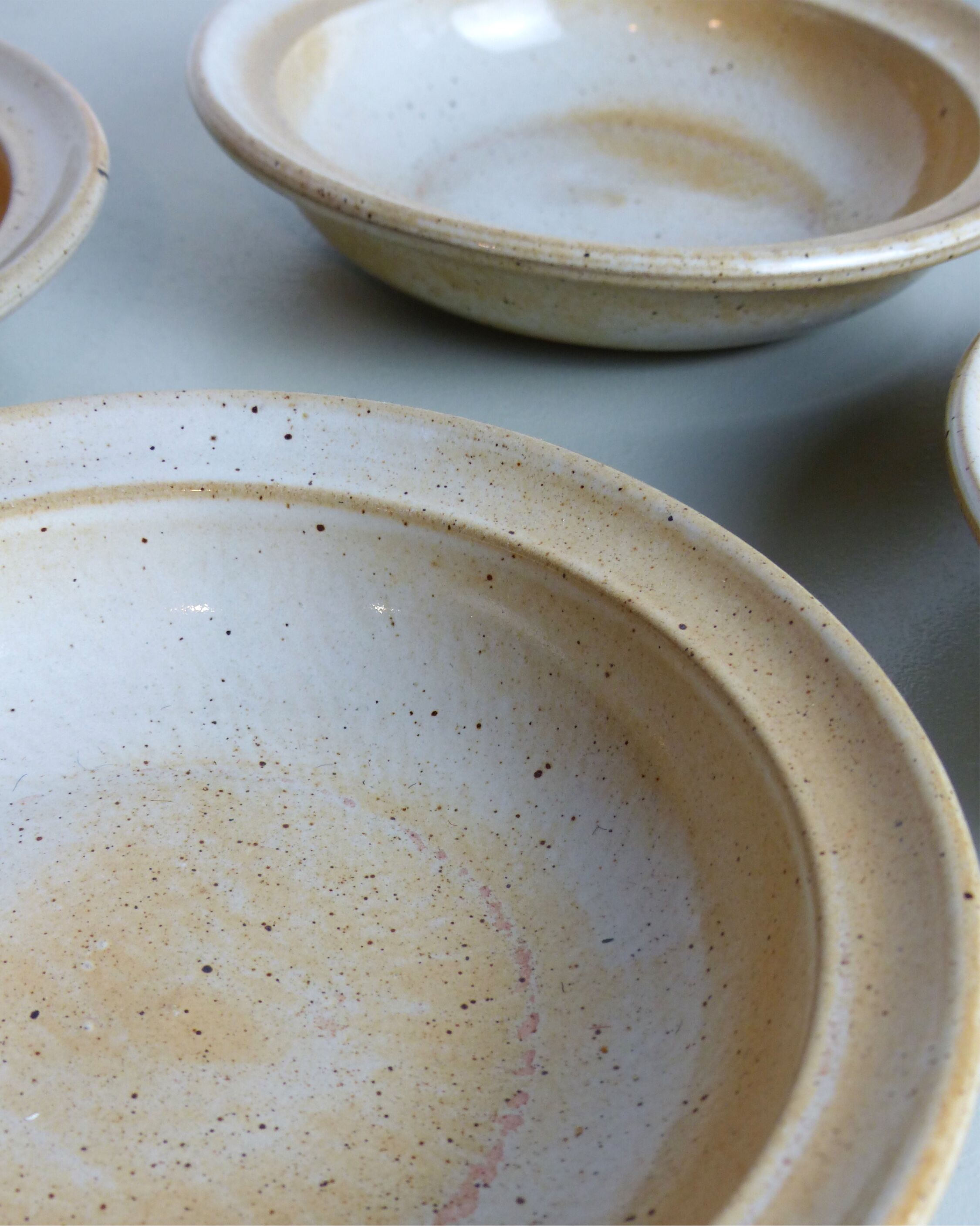 Set of 10 hollow plates Grès du Marais