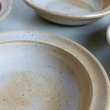Set of 10 hollow plates Grès du Marais