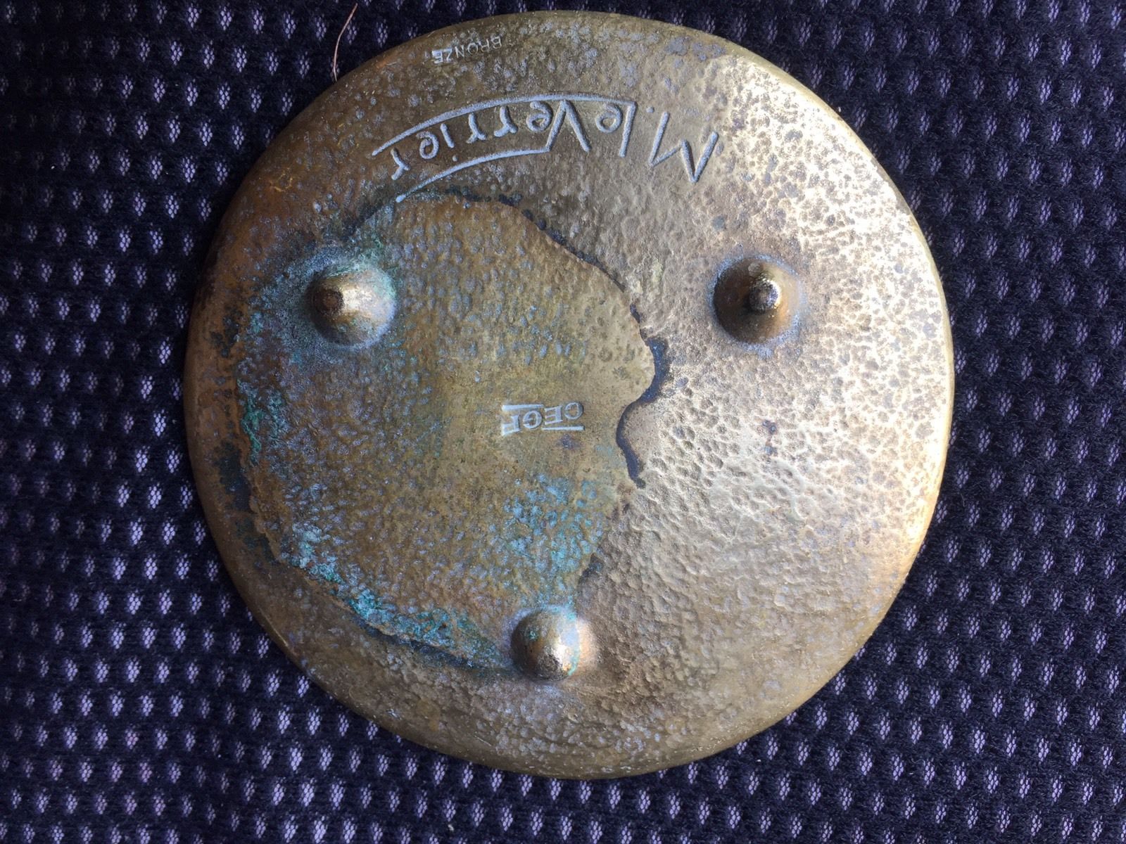 Empty art deco ashtray by max le verrier