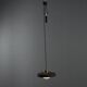 Vintage aluminium and methacrylate suspension, Italy, 1960s.