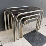 fume glass nesting set of tables