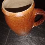 Pot en grès vintage irisé