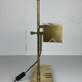 Brass Bauhaus Art Deco architectural Marcel Breuer style desk or table lamp